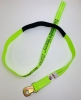 2" x 8' Hi-VIZ Green DIAMOND WEAVE Wheel Lift Strap with Flat Snap Hook and 18" Cordura Sleeve